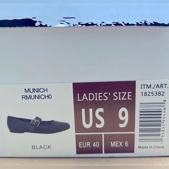 DV by Dolce Vita Black Mary Jane Flats with Silver Buckle – Size 9 NWB - Picture 10 of 10